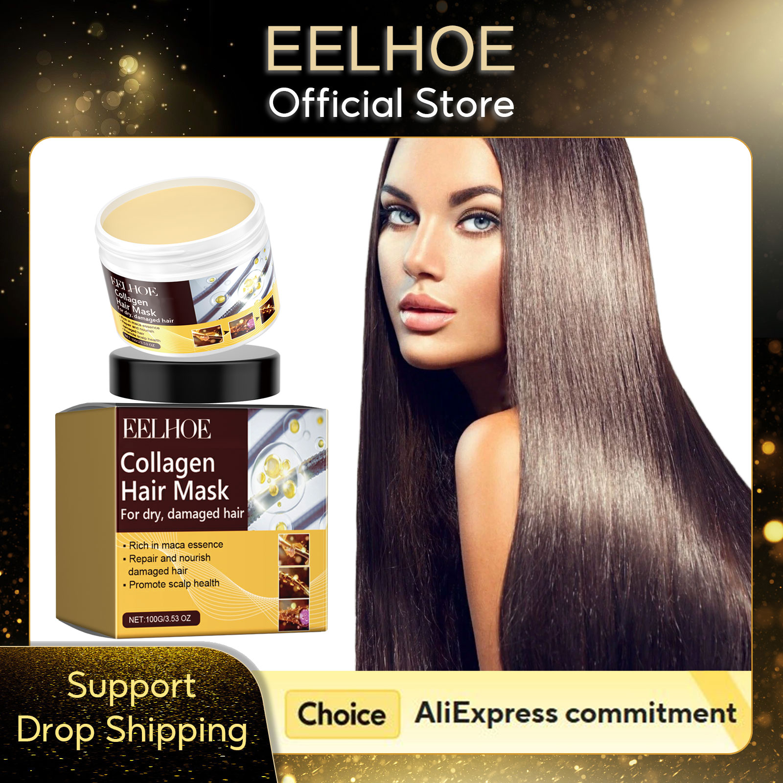 Hair Care Natural Products - EELHOE Masker Rambut Kolagen Perawatan Anti