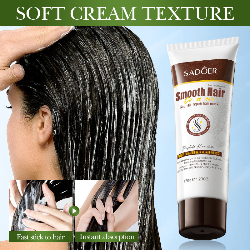 SADOER Masker Rambut Kolagen P - Deep Conditioner Mask ulasan dan harga