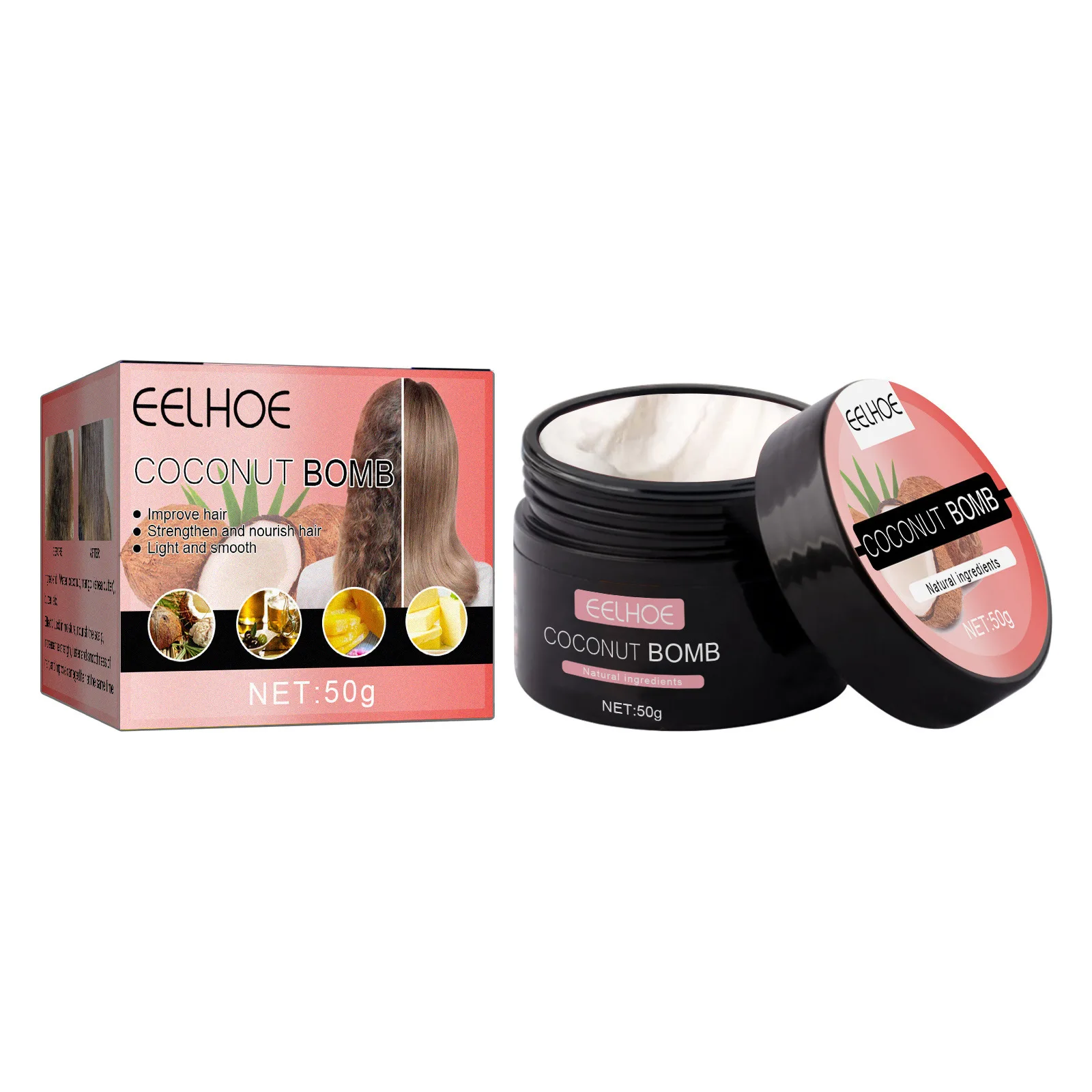 Masker Rambut Bergizi Kelapa P - Hair Care For Dry And Frizzy Hair ulasan dan harga