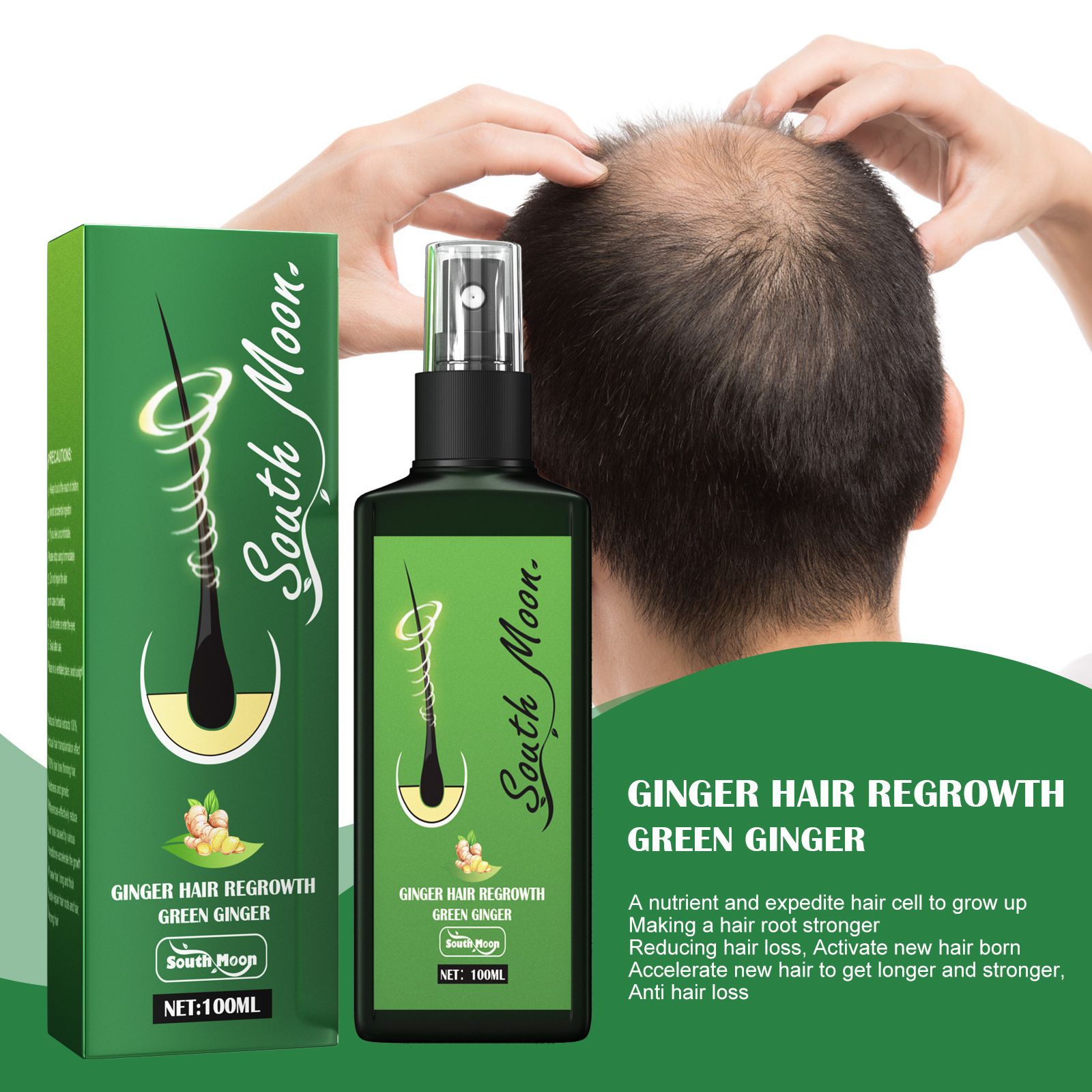 Semprotan Penumbuh Rambut Jahe - Hair Care Natural Products ulasan dan harga