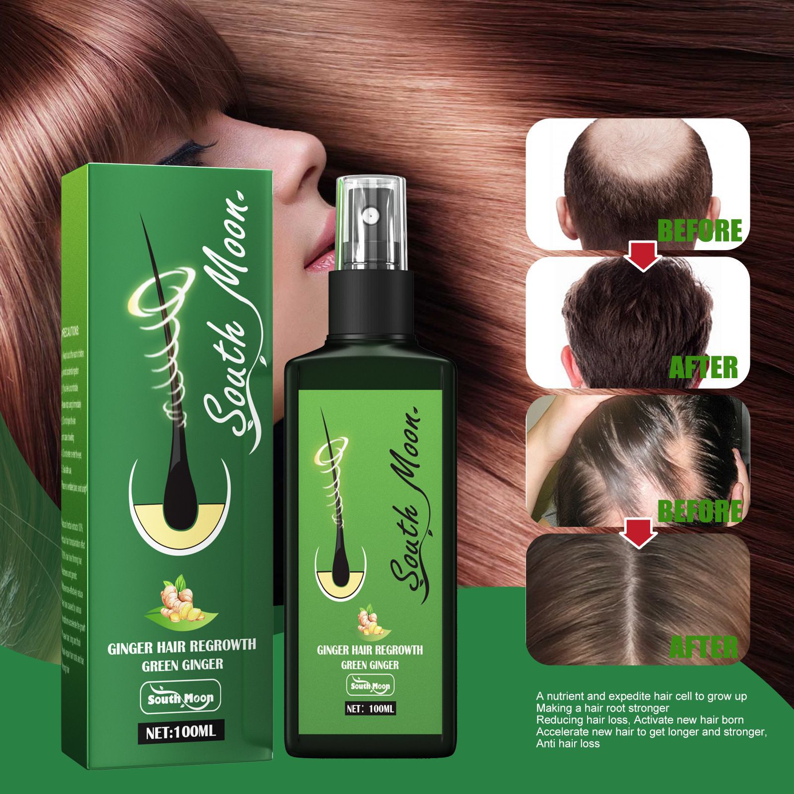 Semprotan Penumbuh Rambut Jahe - Hair Care Natural Products ulasan dan harga