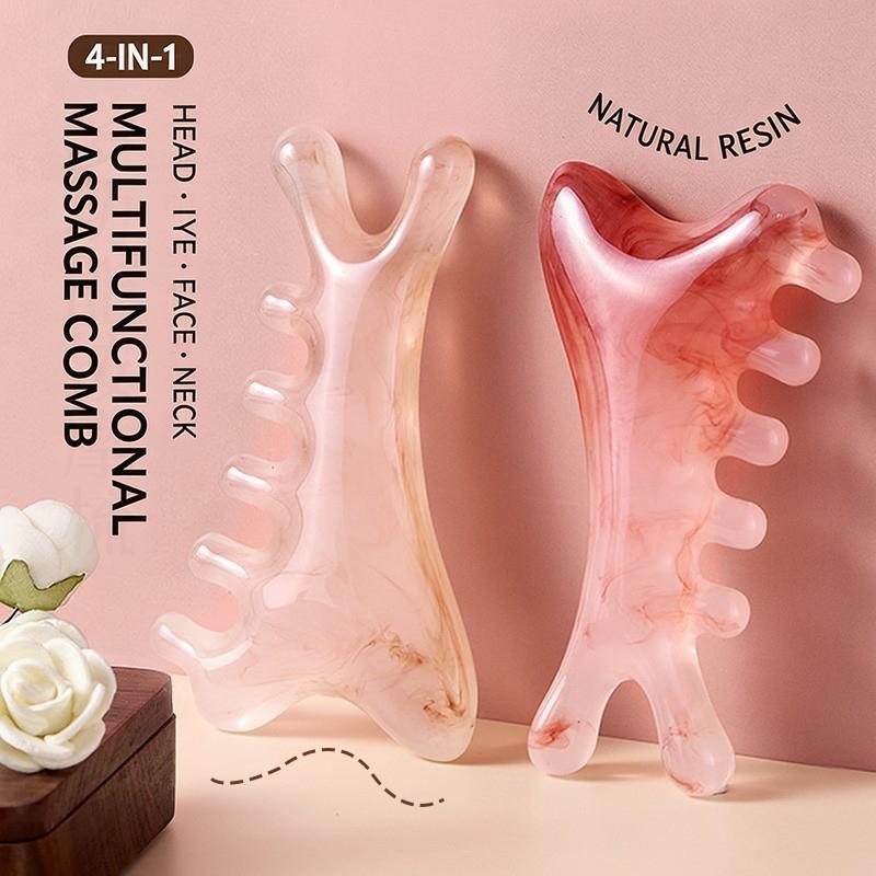 Sisir Pijat Gua Sha Bentuk Lum - Hair Care Daily ulasan dan harga