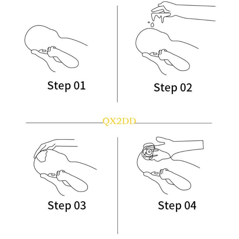QX2D Sikat Sampo Silikon Bayi  - Hair Care For Baby ulasan dan harga