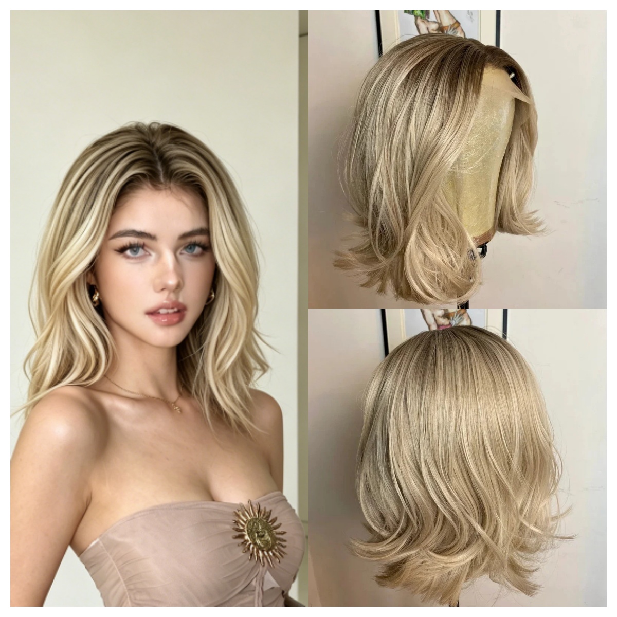Wig Rambut Sintetis Ombre Pira - Hair Care Daily ulasan dan harga